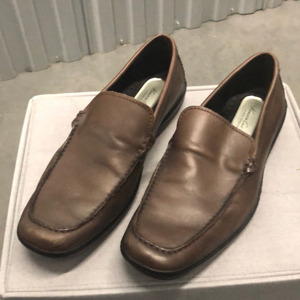 Kenneth Cole Silver Technology Brown Loafer Size 10